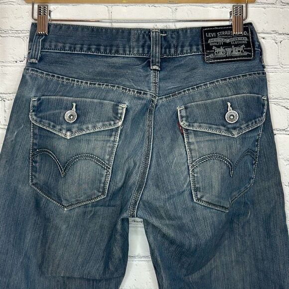 Levi’s 514 Slim Straight San Francisco Jeans size 29x30 Black Label Unique - Picture 2 of 13